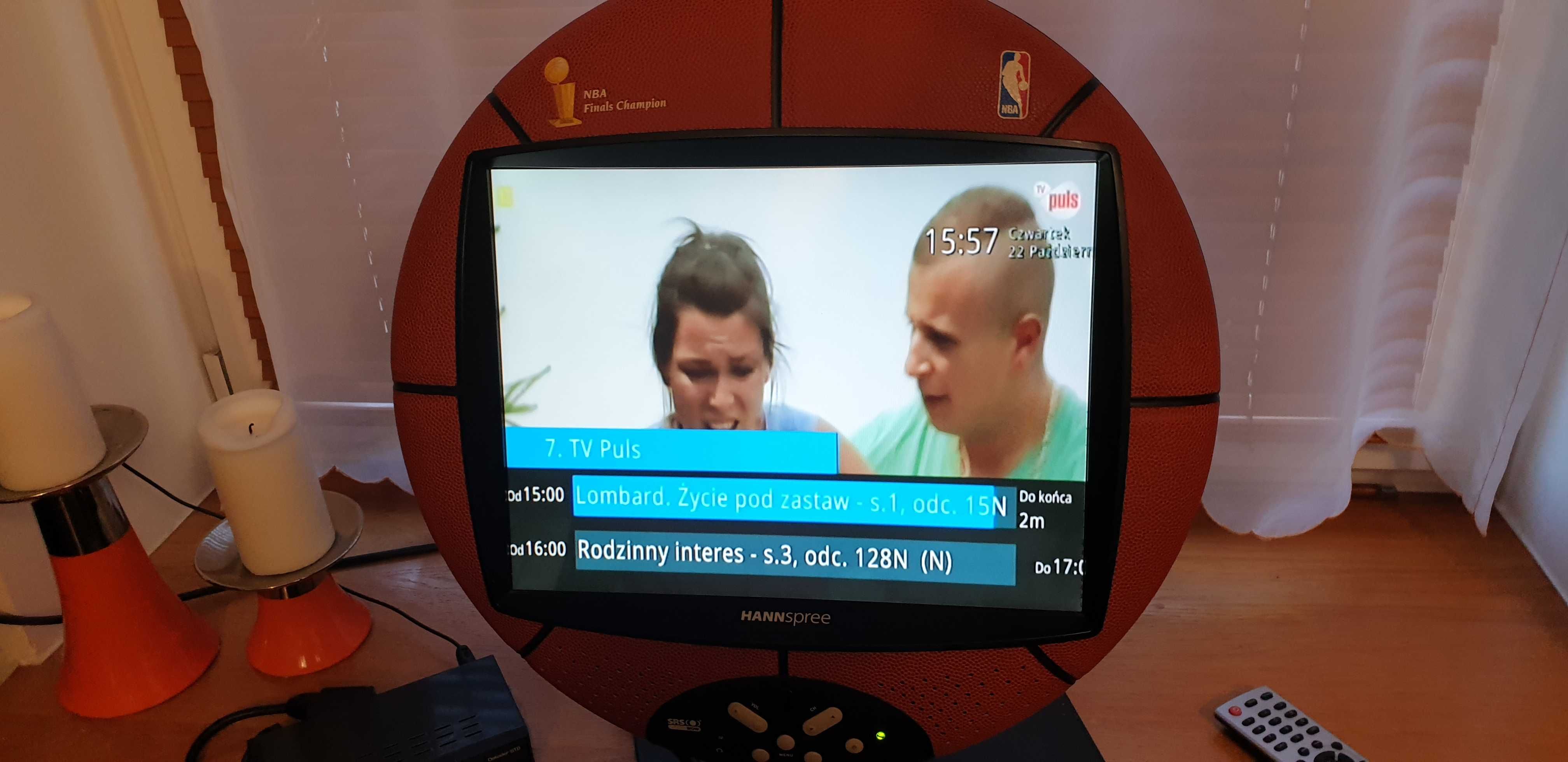 Telewizor LCD Hannspree T153 15 " NBA piłka pomarańczowy