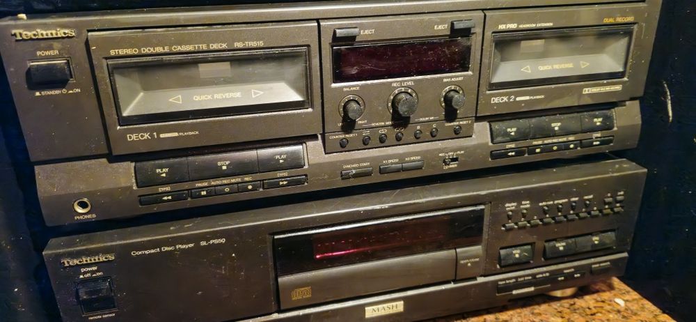 Zestaw Audio Technics Hi-Fi: Deck RS-TR515 + Odtwarzacz CD SL-PS60