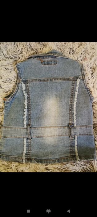 Kamizelka dla dziewczynki z dżinsu