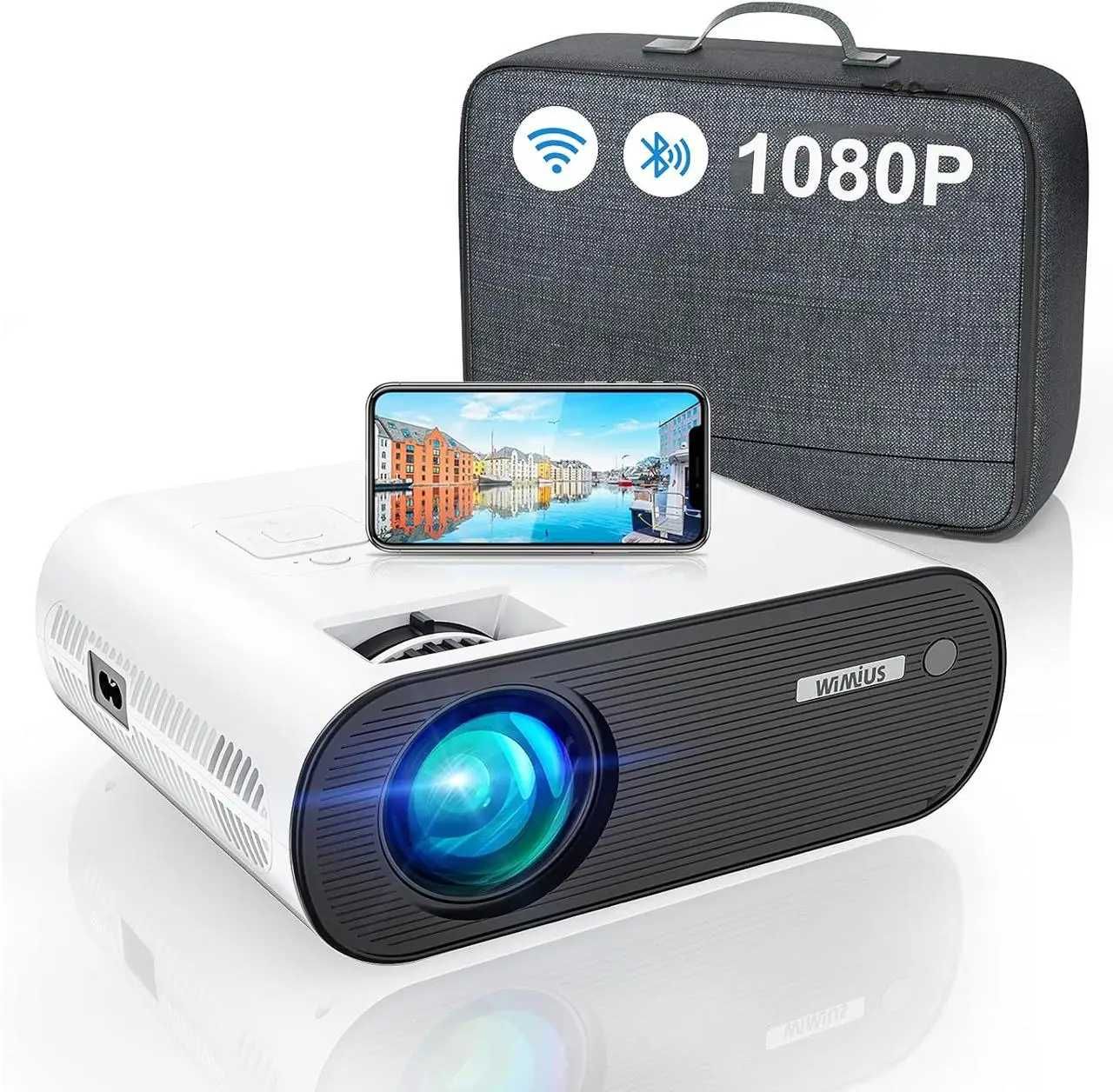 Проектор WiMiUS K5 WiFi Bluetooth Full HD 1080P сумісний зі смартфоном