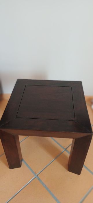 Mesa de apoio madeira maciça