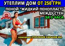 Утепление от 250 грн за 3 часа пеной между стен дома ( не пеноизол )