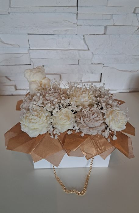 Flowerbox z wosku sojowego