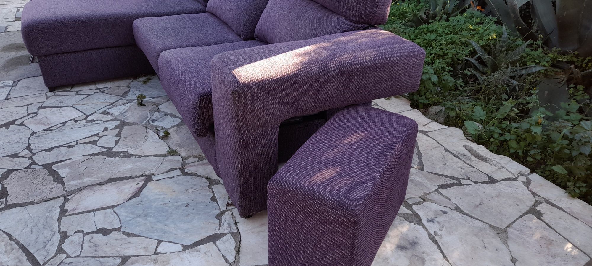 Sofá 3 lugares com chaise long