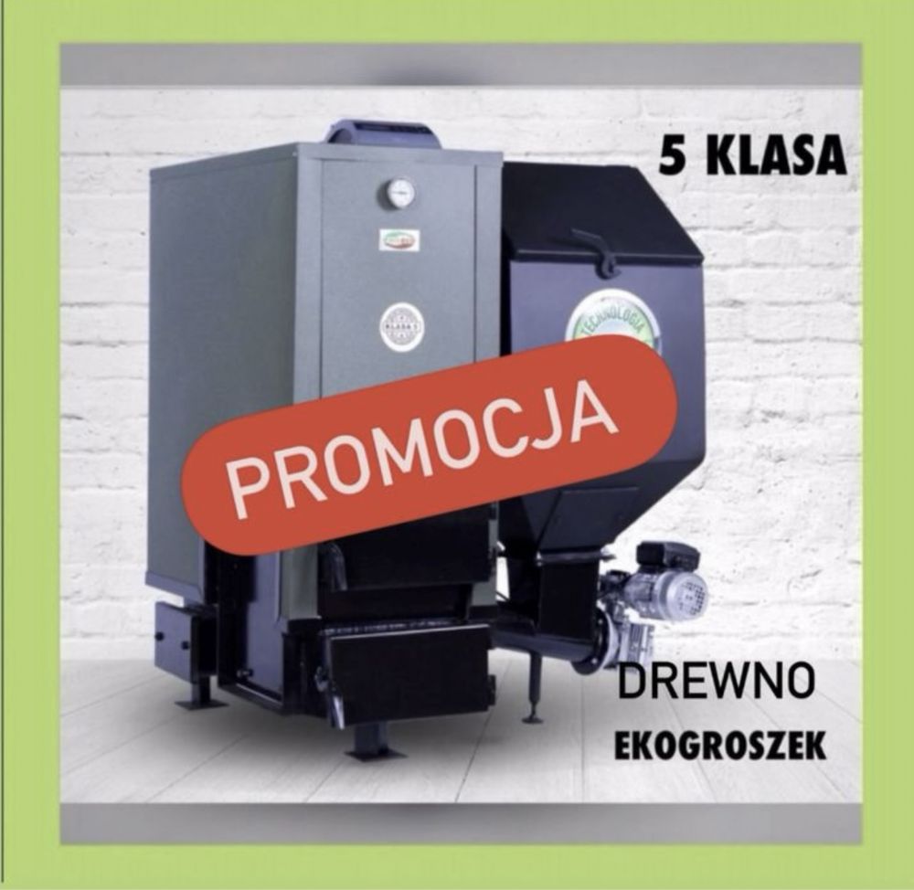 Piec kocioł 15 kW  na pellet ekogroszek drewno 150m2