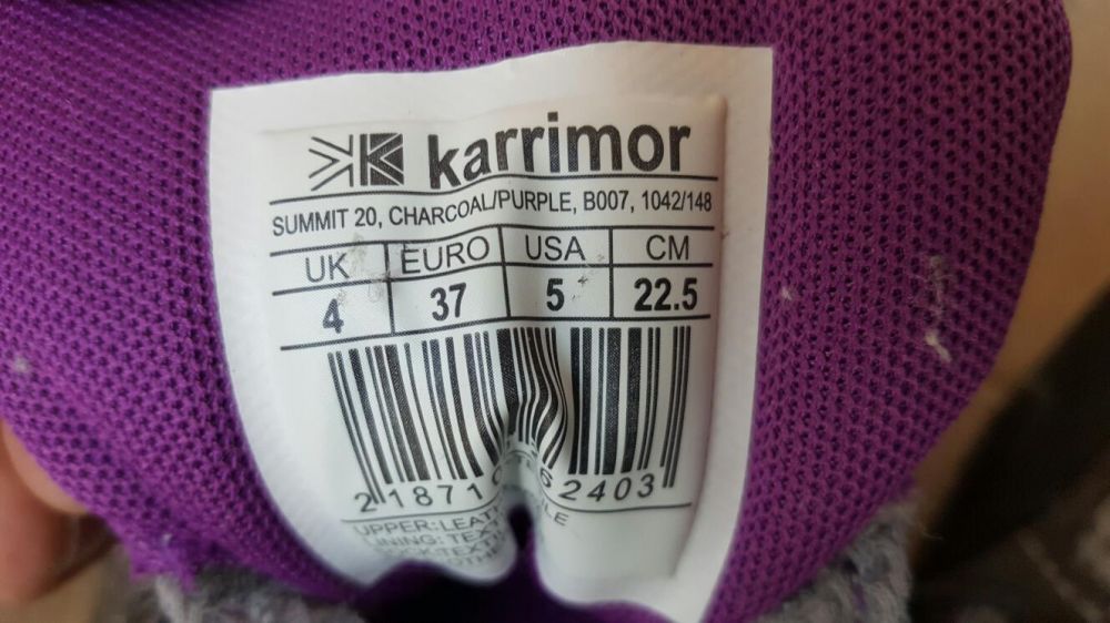 Buty sportowe Karrimor,rozmiar 37