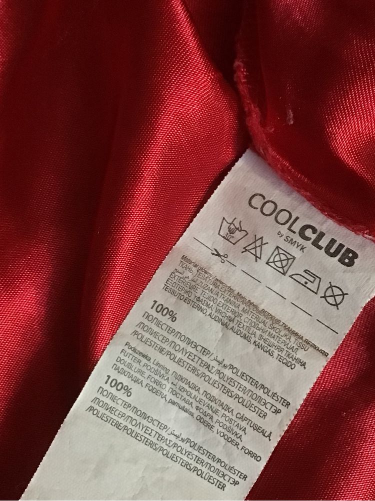 Tiulowa czerwona spódnica w złote gwiazdki cool club