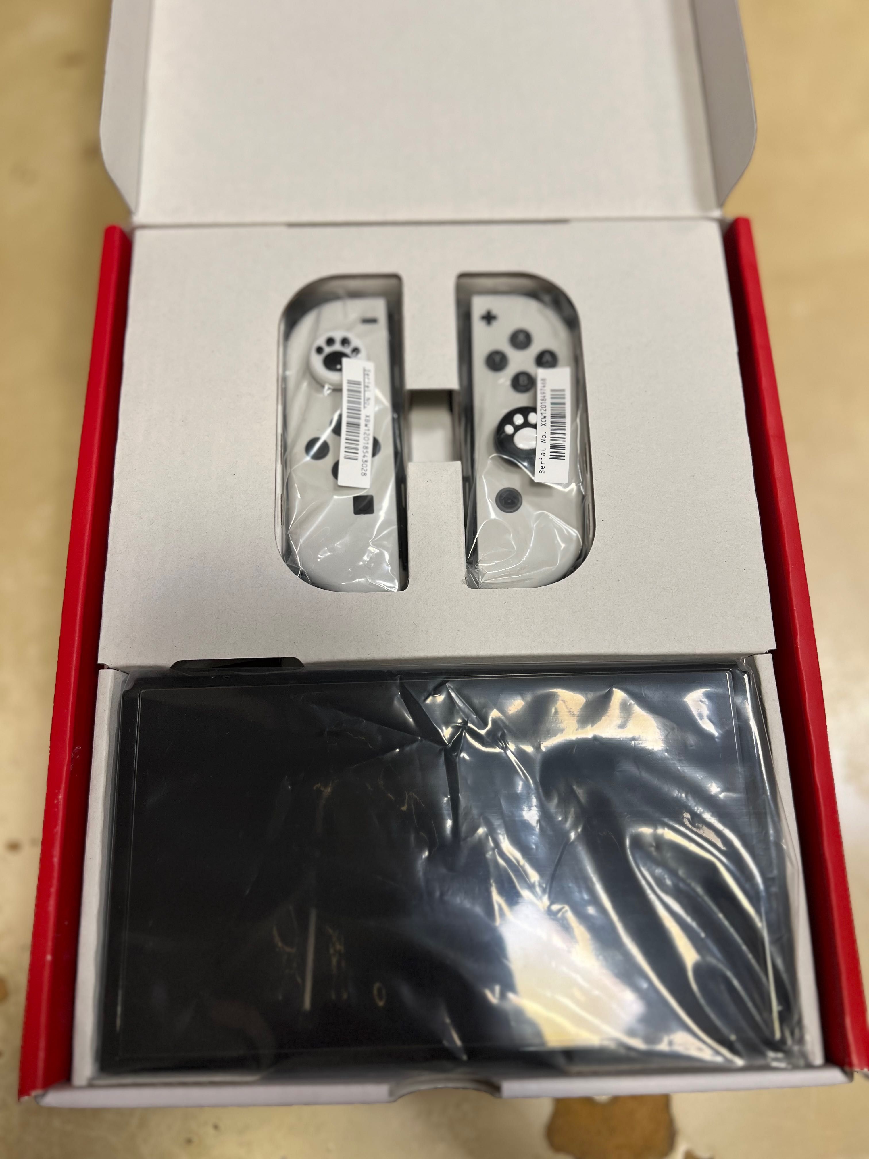Jak nowa konsola Nintendo Switch Oled biała - gwarancja  + etui