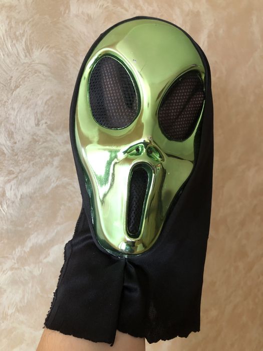 Маска смерті крик інопланетянин блискуча дитяча з капюшоном