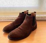 Botas Chelsea Castanhas Camurça