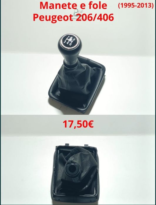 Moca manete de velocidades e fole Peugeot 206/406