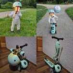 Zestaw Kask + scootandride Highwaykick 1 2w1 Jeździk i hulajnoga 1-5r