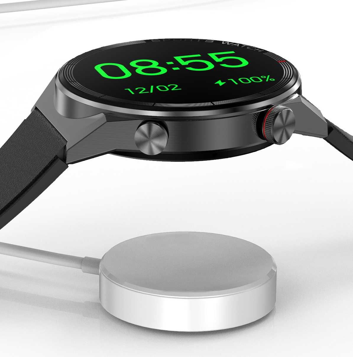 ZEGAREK SMARTWATCH MĘSKI EKG rozmowy menu PL Android iOS dzień ojca