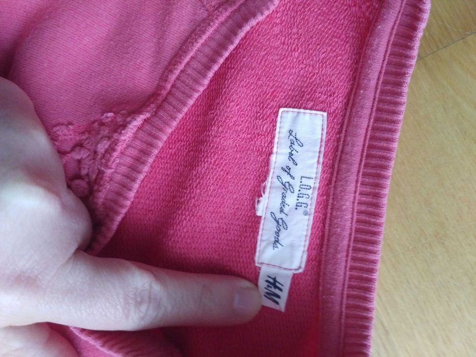 Sweter koronka swetr 122/128 H&M bluza