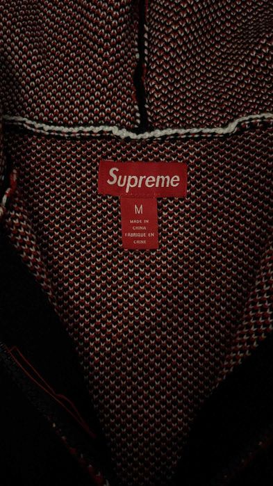 Supreme Accent Brushed Zip Up Hooded Sweater