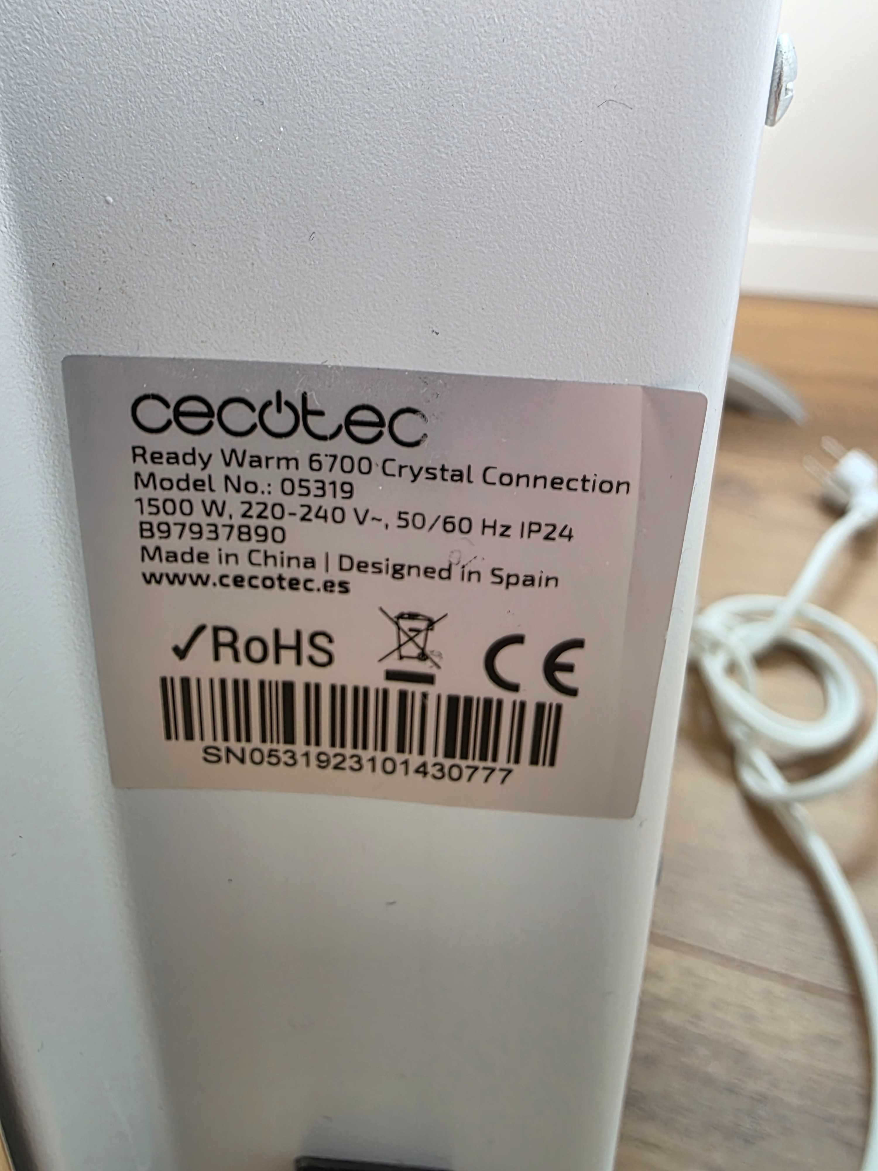 Aquecedor Cecotec Radiador elétrico de baixo consumo 1500 W