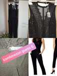 Kombinezon guess S czarny koronka lato wakacje elegancki