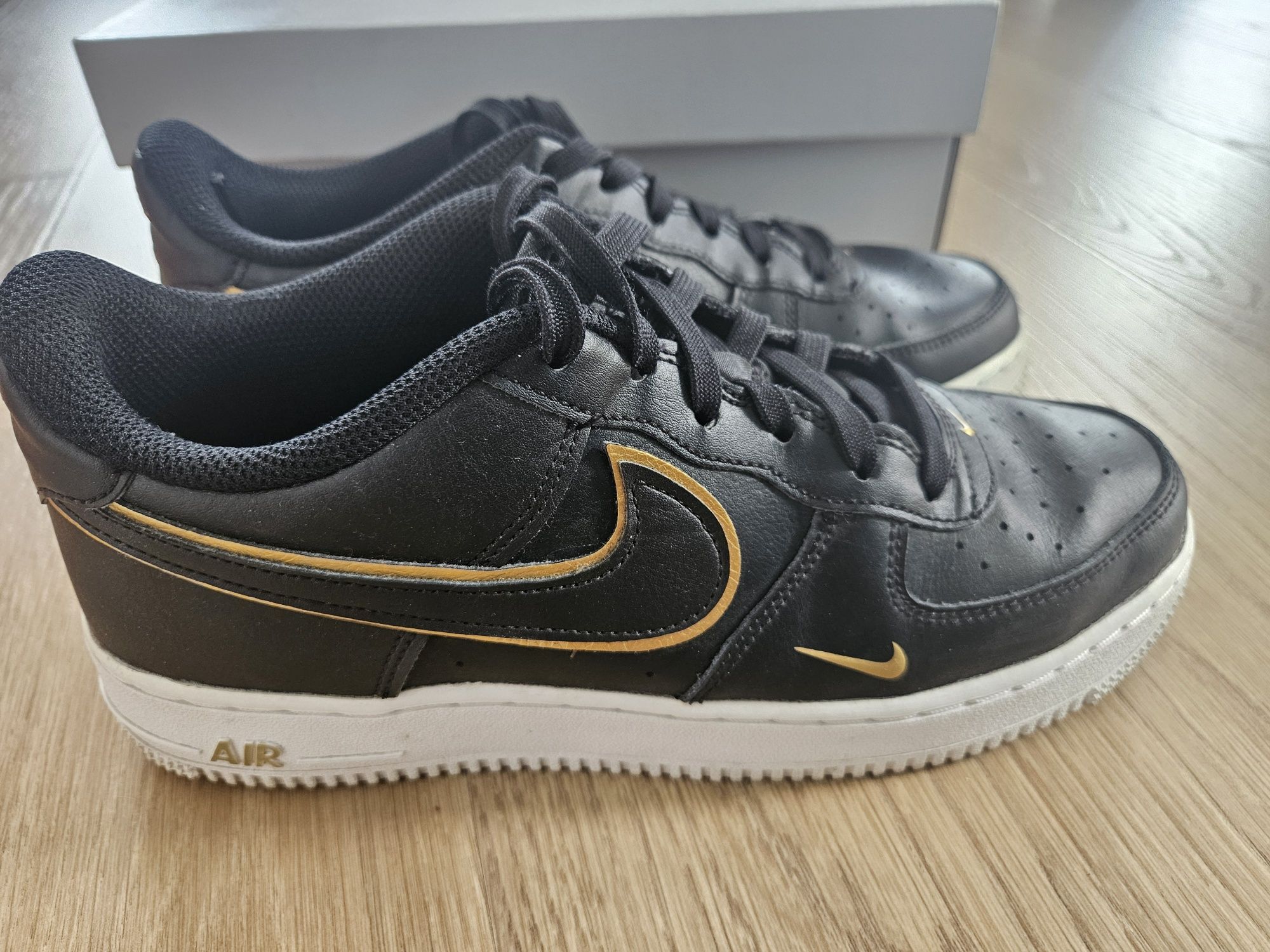 Nike Air Force 1 czarno złote 38.5