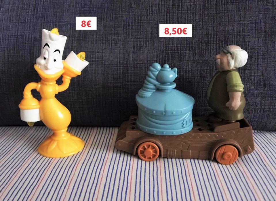 Disney bela e o monstro princesas mcdonalds banda desenhada coleçao