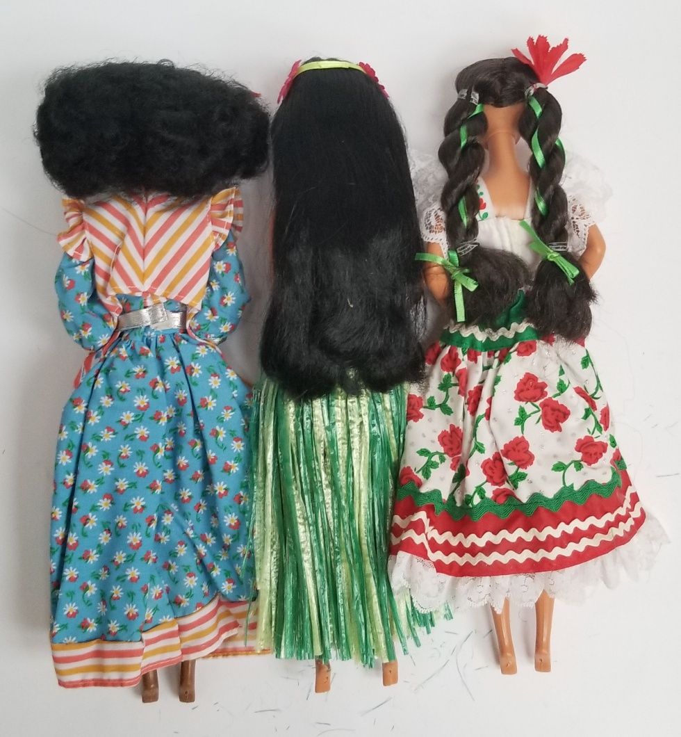 zestaw 3 lalek Barbie dotw ( Jamaica, Polynesia, Mexico )