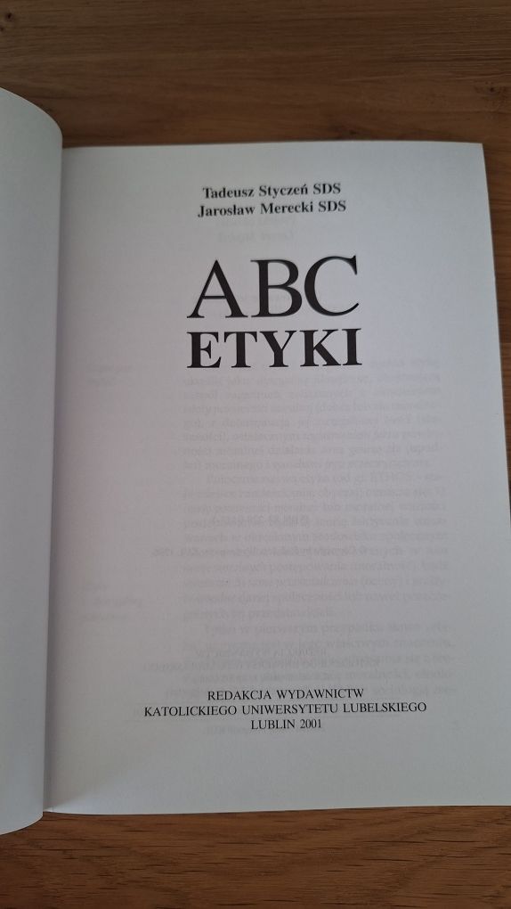 ABC etyki Tadeusz Styczeń Jarosław Merecki