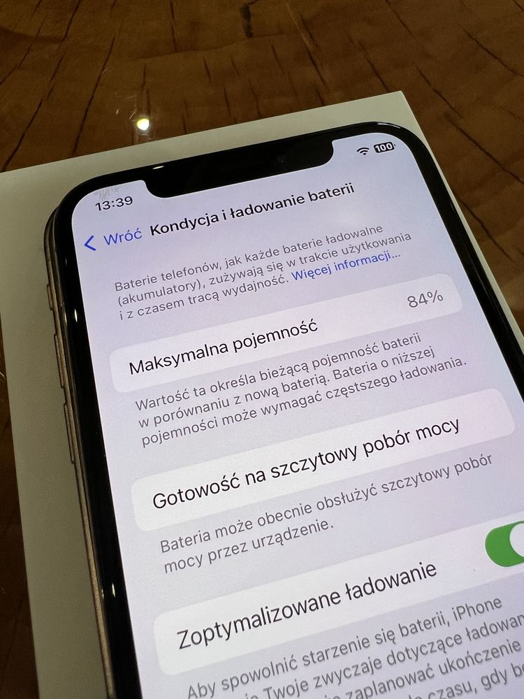 Apple iPhone XS 64GB złoty gold (bateria 84%)