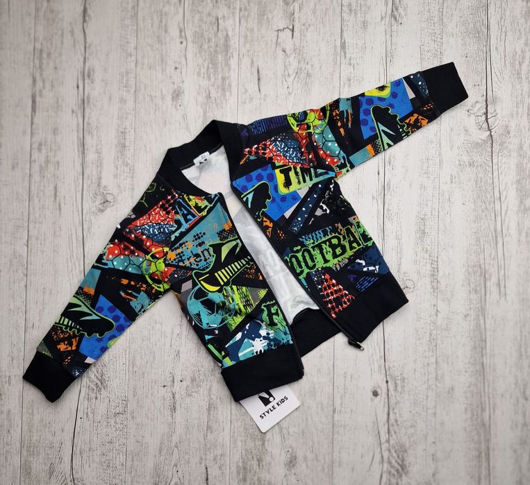 Bluza bomberka bawełniana chłopięca 
Rozmiary 80,86,92,98,104,110,

Pr