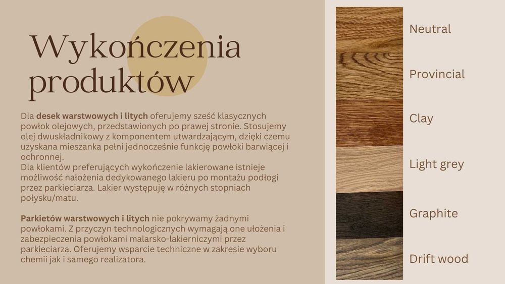 Deski warstwowe na ogrzewanie podłogowe parkiet dębowy panele