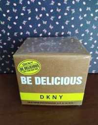 Красивый женский парфюм DKNY Be Delicious. Зелёное яблоко.