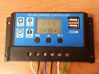 Kontroler regulator ładowania PWM z baterii słonecznych 12V / 24V 10A