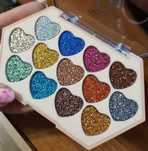 paleta cieni brokatowych glitter brokat nowa