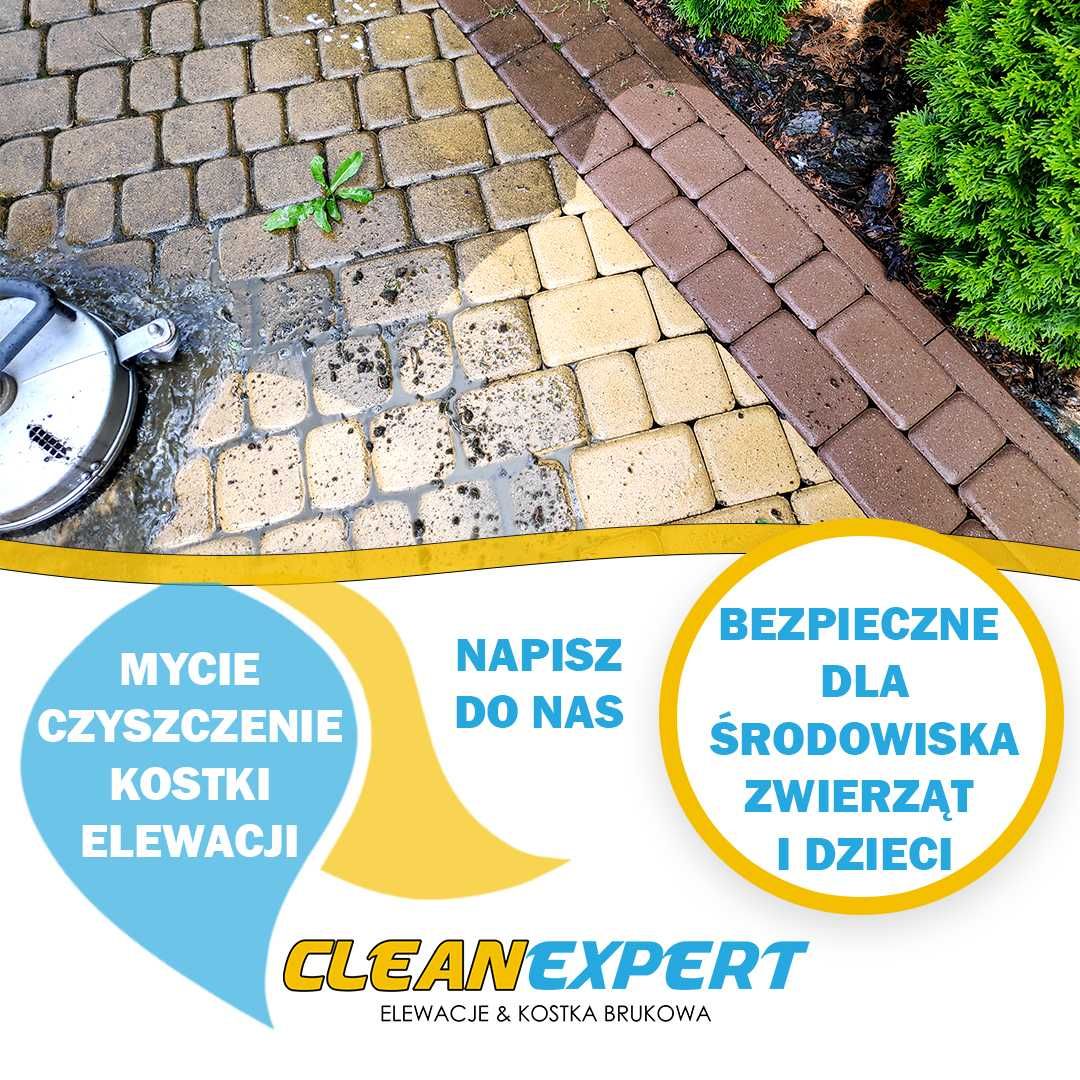 Mycie  czyszczenie elewacji tynku fasad ścian kostki brukowej cena