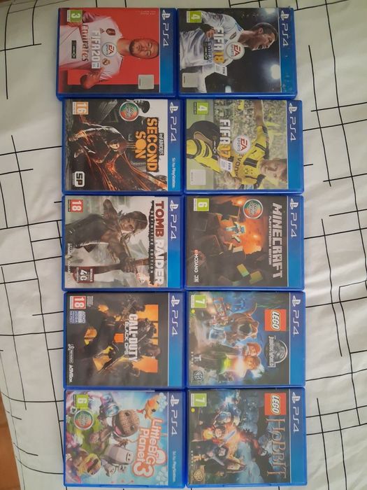 Jogos PS4 - FIFA 17, 18, 20, Minecraft, Tomb Rider, Call of  Duty...