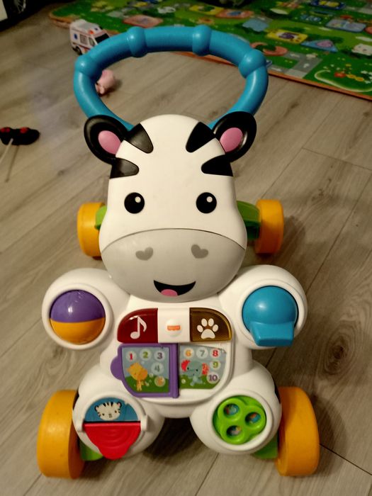 REZERWACJA Pchacz jeździk zebra dla dziecka niemowlaka