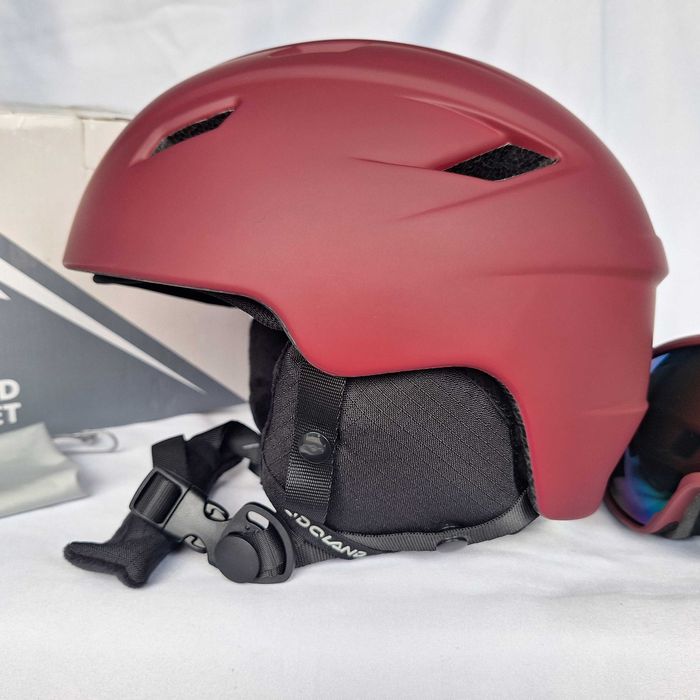 Kask narciarski Odoland SP0392 Red S 54-56cm Gogle