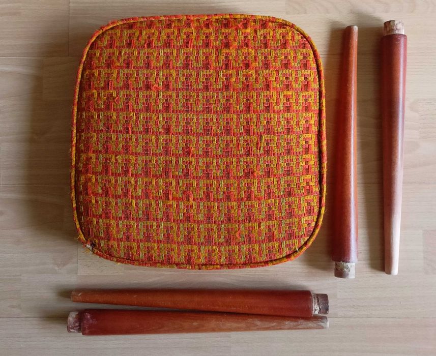 Stołek taboret vintage lata 70 PRL
