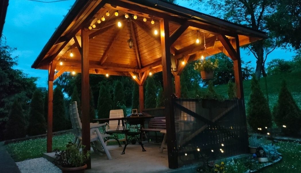 Nowa girlanda łańcuch świetlny  15m led na camping pole namiotowe