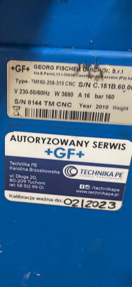 Zgrzewarka doczołowa (GF)