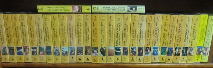 Colecção em 30 cassetes VHS, National Geographic VIDEO