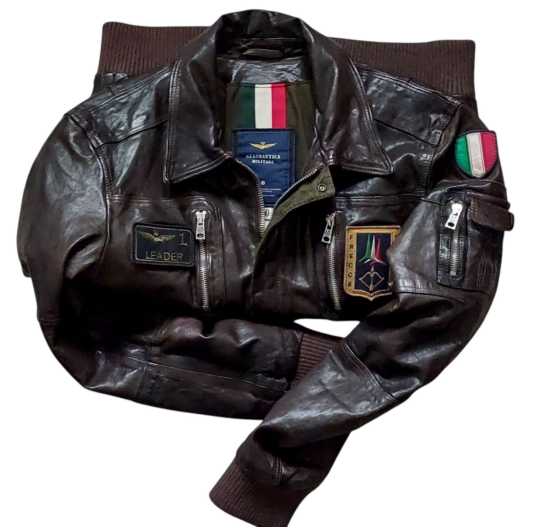 Aeronautica Militare nowa kurtka skórzana męska ciężka r. 50/L
