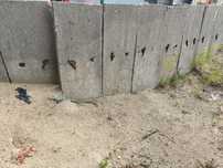 Elki betonowe mur oporowy 133 szt