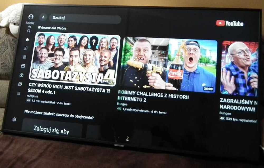 TV Samsung 55" UE55NU7179 uszkodzony