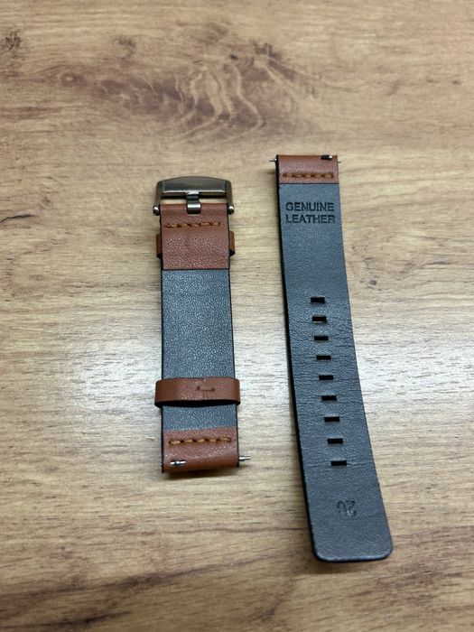 Skórzany pasek, 20 mm, brązowy, stan idealny