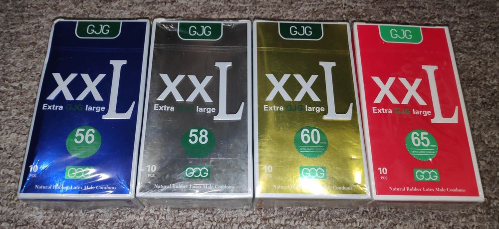 Презервативы большие XXL ХХЛ тонкие 10шт в пачке ширина 56,58,60,65 мм