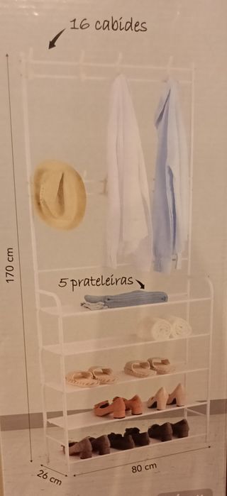 Cabide organizador de hall entrada