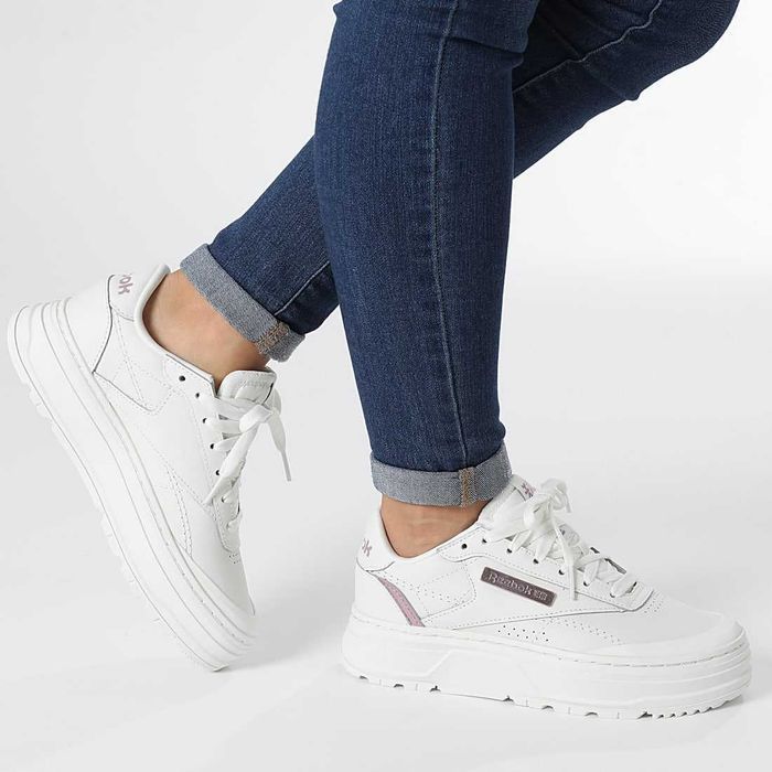 США! Жіночі кросівки Reebok Club C Double Geo GZ2157 Оригінал! 37.5-40