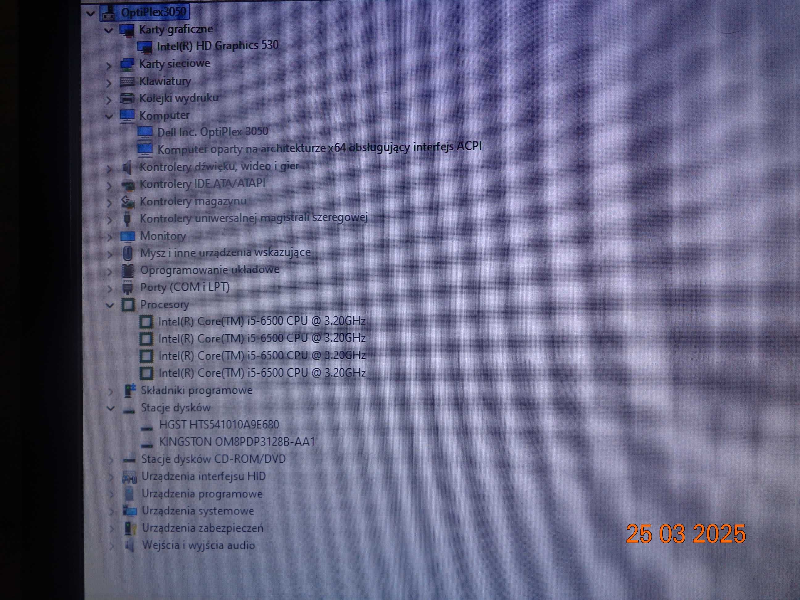 Komputer Intel i5-6500 / 128GB SSD m2 + 1TB HDD / Windows 11