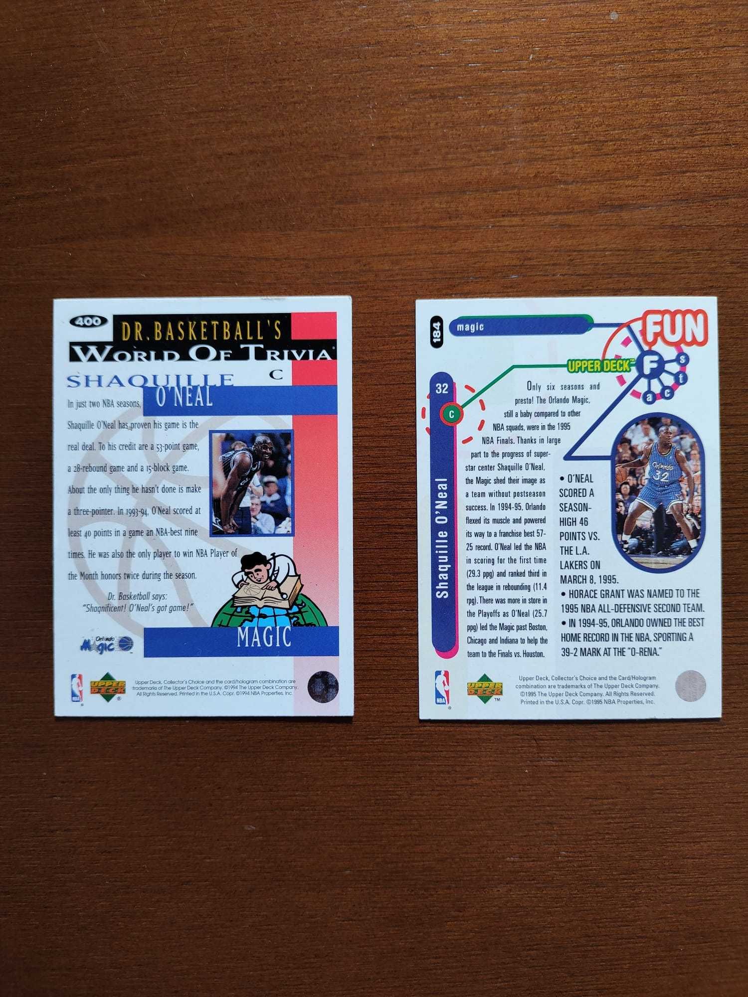 Cartas Basket NBA Coleção All-Star Shaq Shaquille O'Neal Orlando