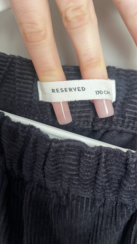 Штани велюрові,темно сині ,RESERVED,розмір М-Л
