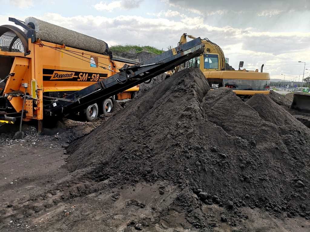 Humus ziemia siana Czarnoziem pod trawnik warzywa transport wywrotką